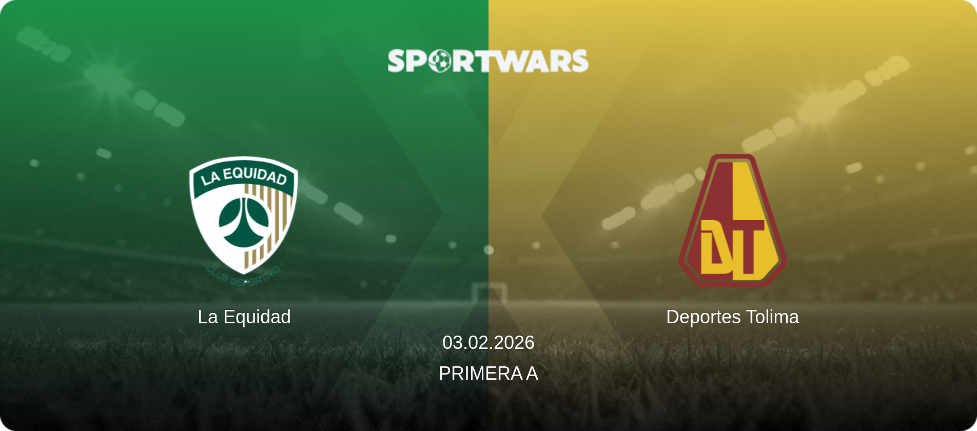 La Equidad — Deportes Tolima, 03.02.2026 — Primera A (match preview)
