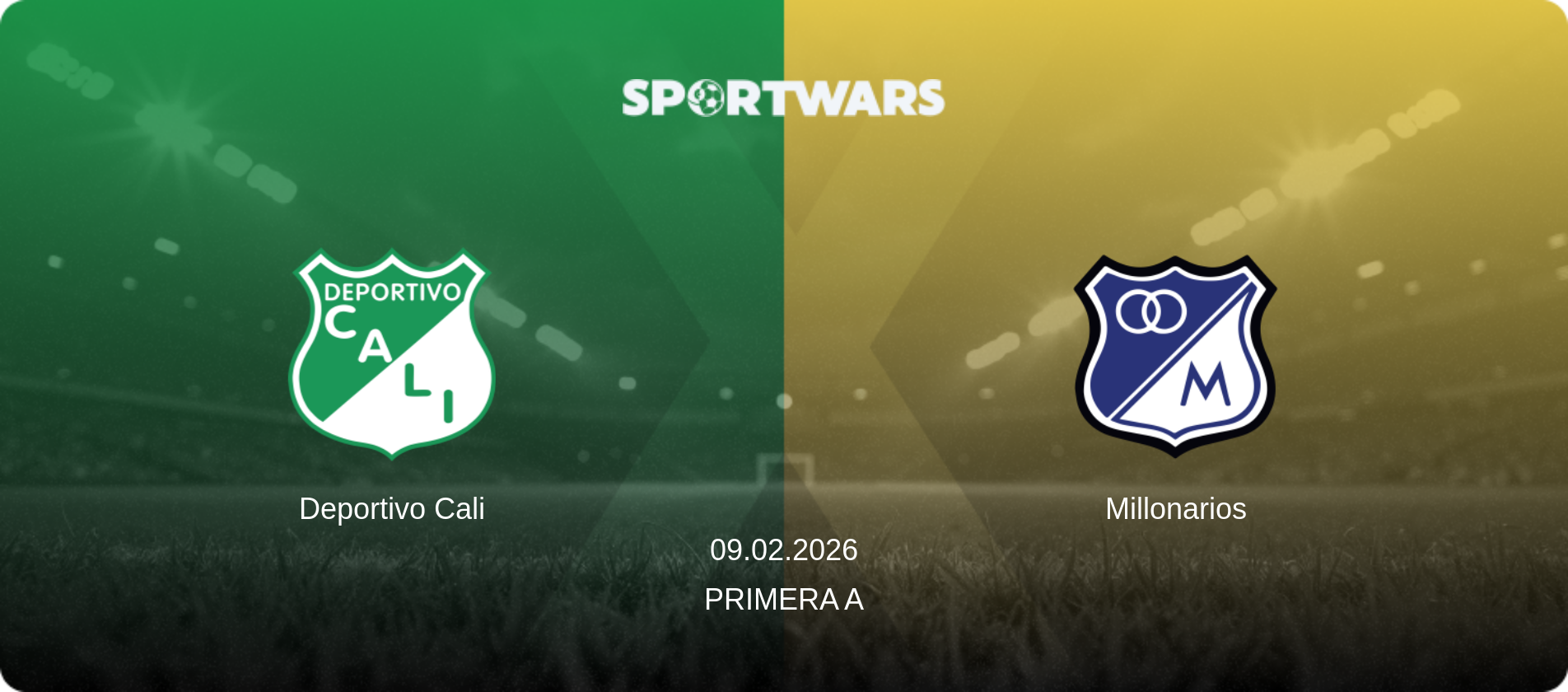 Deportivo Cali — Millonarios, 09.02.2026 — Primera A (match preview)