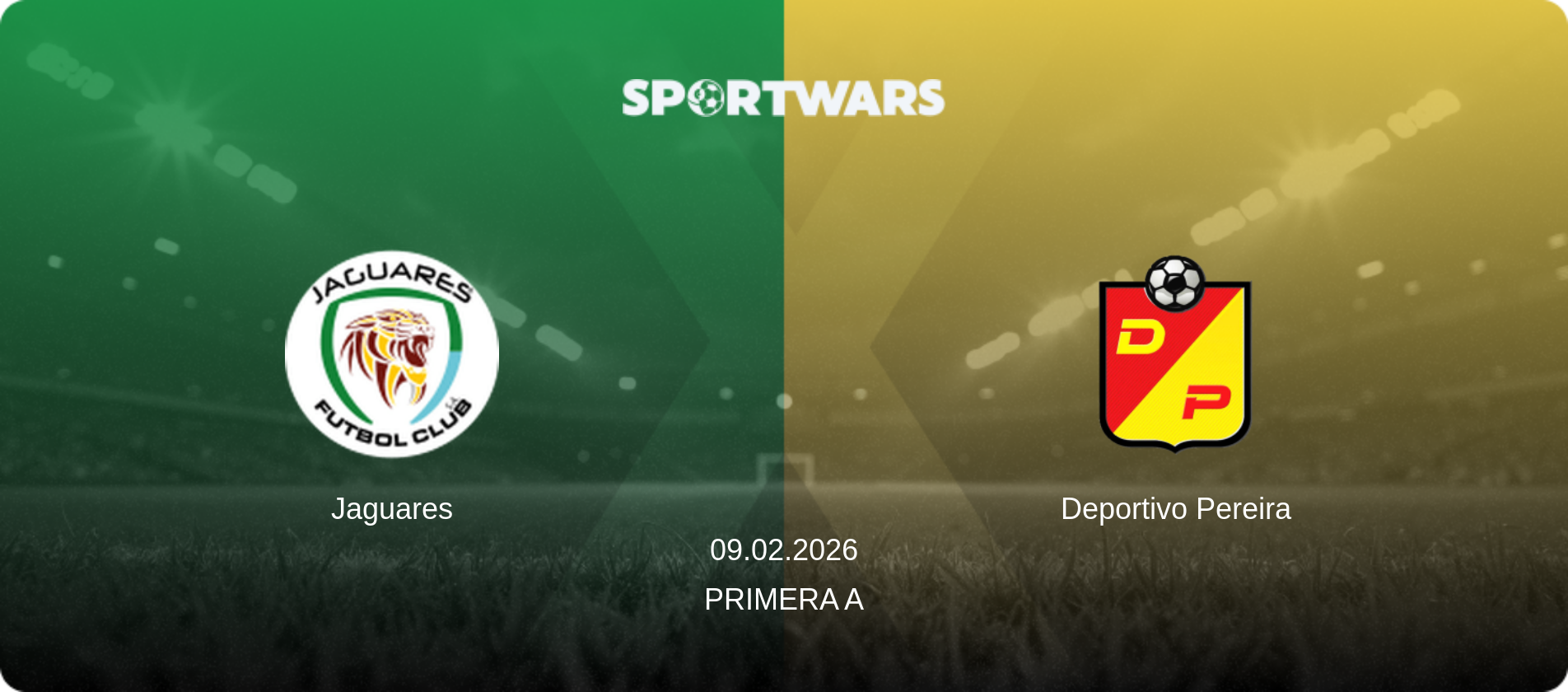 Jaguares — Deportivo Pereira, 09.02.2026 — Primera A (match preview)