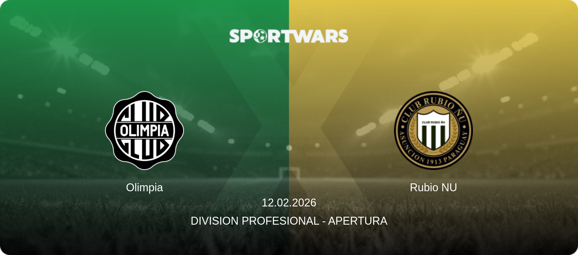 Olimpia — Rubio NU, 12.02.2026 — Division Profesional - Apertura (match preview)