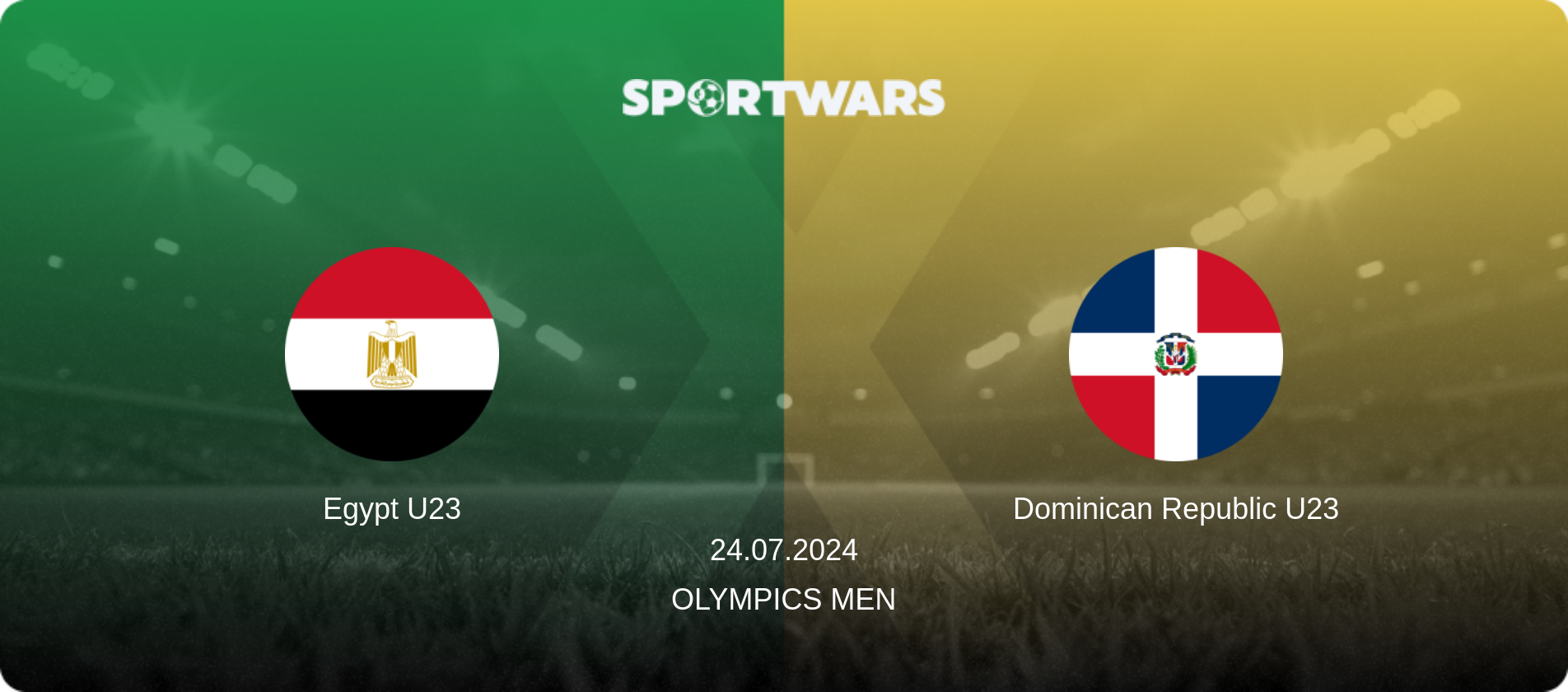 Egypt U23 — Dominican Republic U23, 24.07.2024 — Olympics Men (match preview)