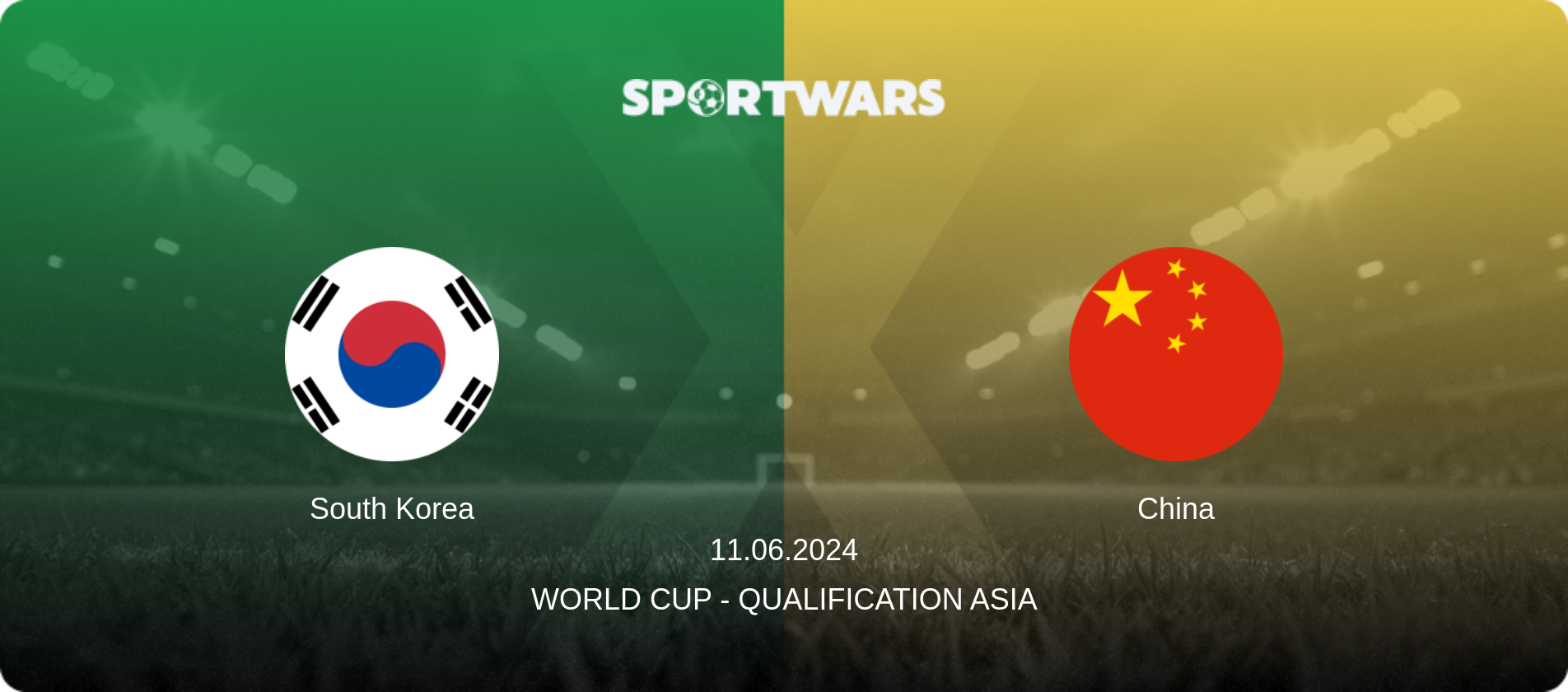South Korea — China, 11.06.2024 — World Cup - Qualification Asia (match preview)
