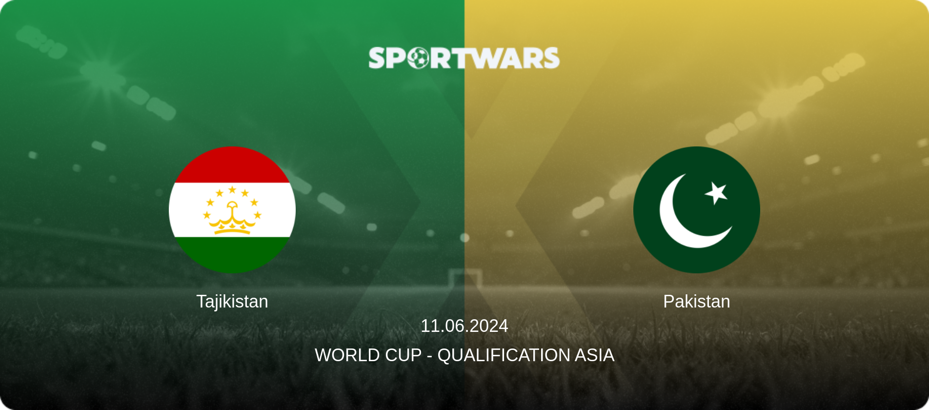 Tajikistan — Pakistan, 11.06.2024 — World Cup - Qualification Asia (match preview)
