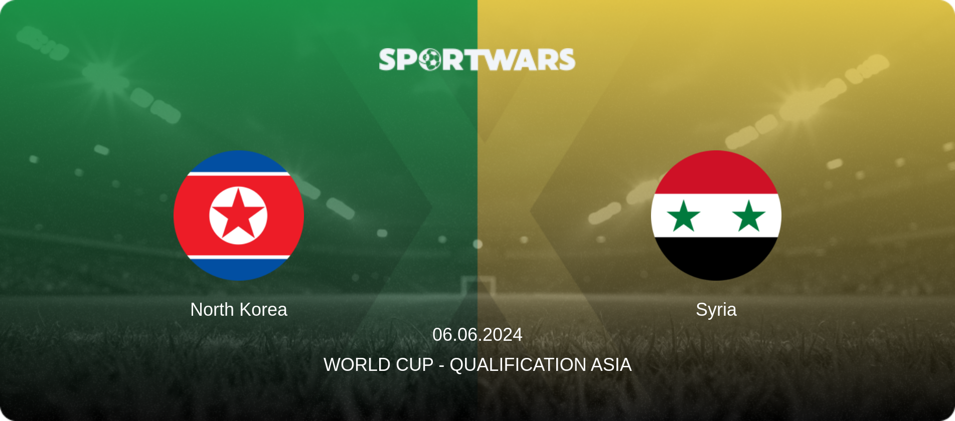North Korea — Syria, 06.06.2024 — World Cup - Qualification Asia (match preview)