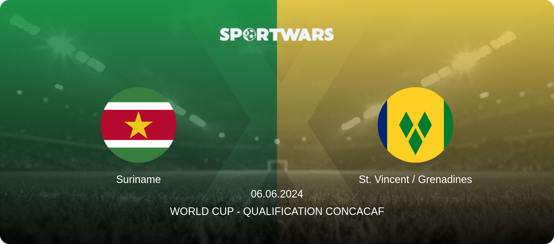 Suriname — St. Vincent / Grenadines, 06.06.2024 — World Cup - Qualification CONCACAF (match preview)