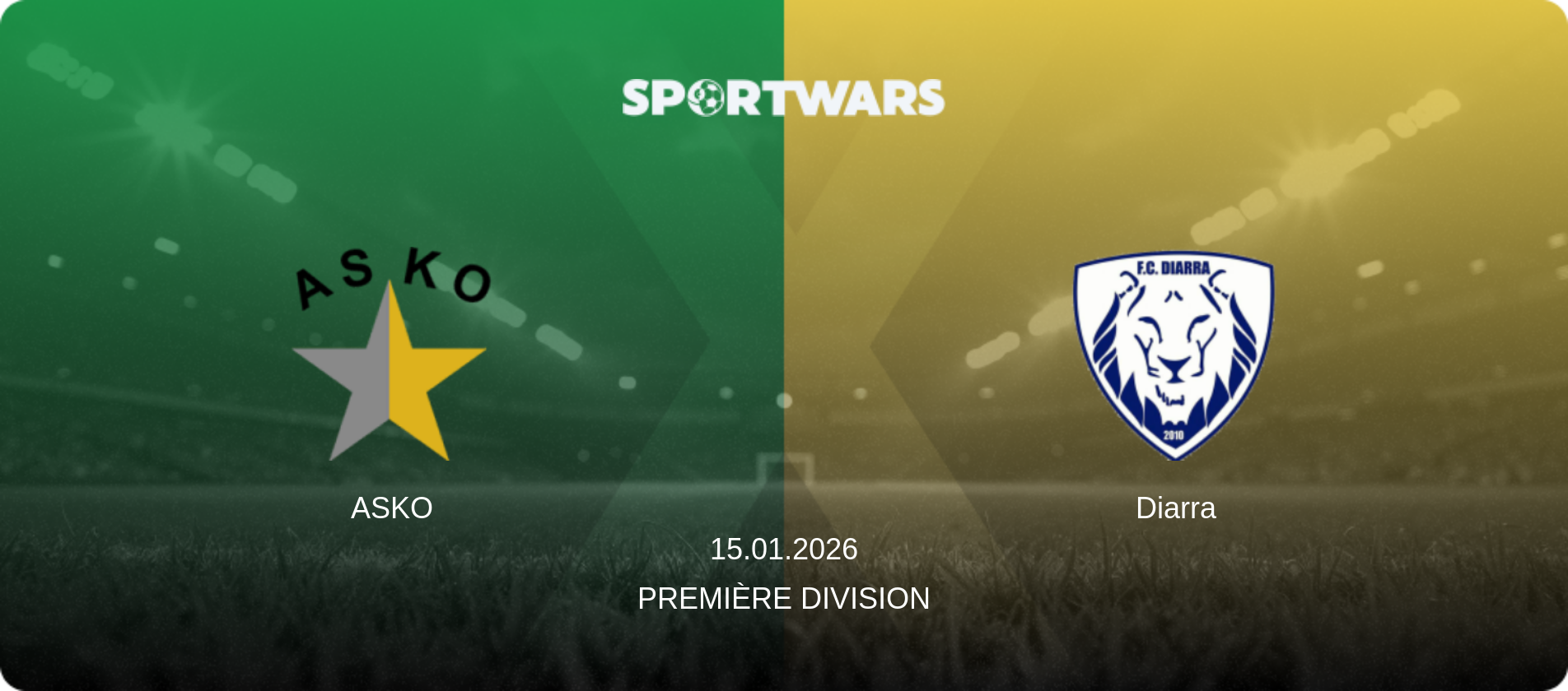 ASKO — Diarra, 15.01.2026 — Première Division (match preview)