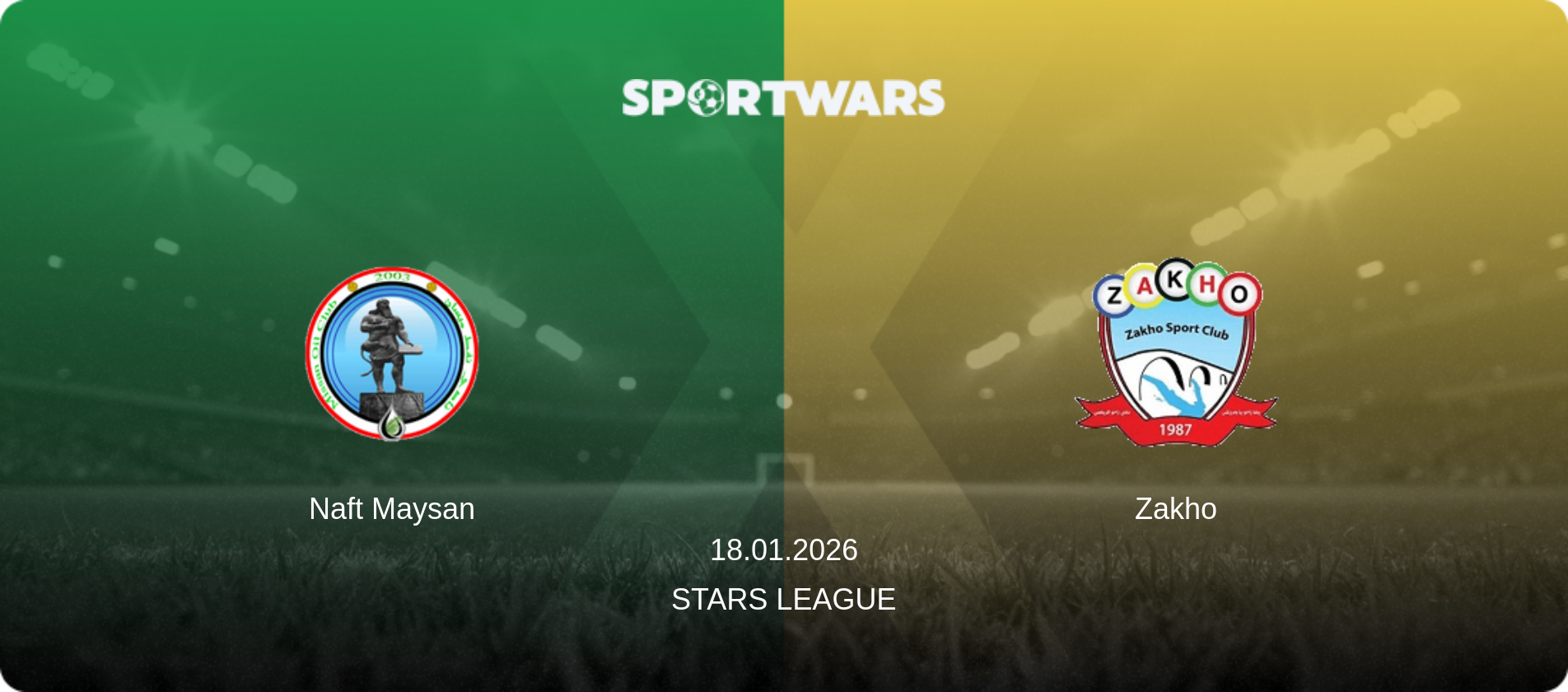 Naft Maysan — Zakho, 18.01.2026 — Stars League (match preview)