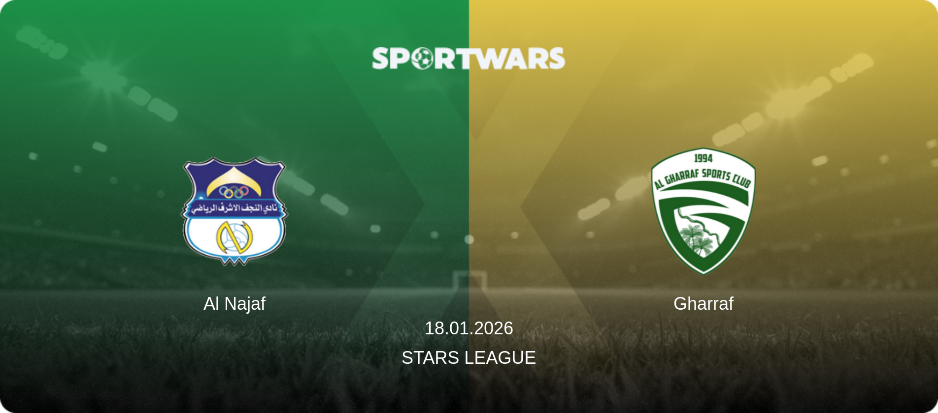 Al Najaf — Gharraf, 18.01.2026 — Stars League (match preview)