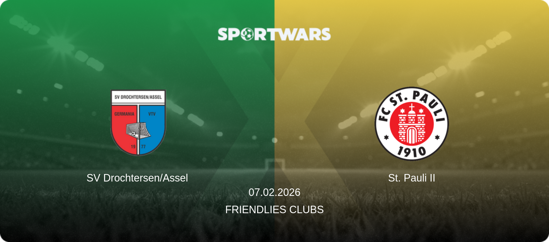 SV Drochtersen/Assel — St. Pauli II, 07.02.2026 — Friendlies Clubs (match preview)