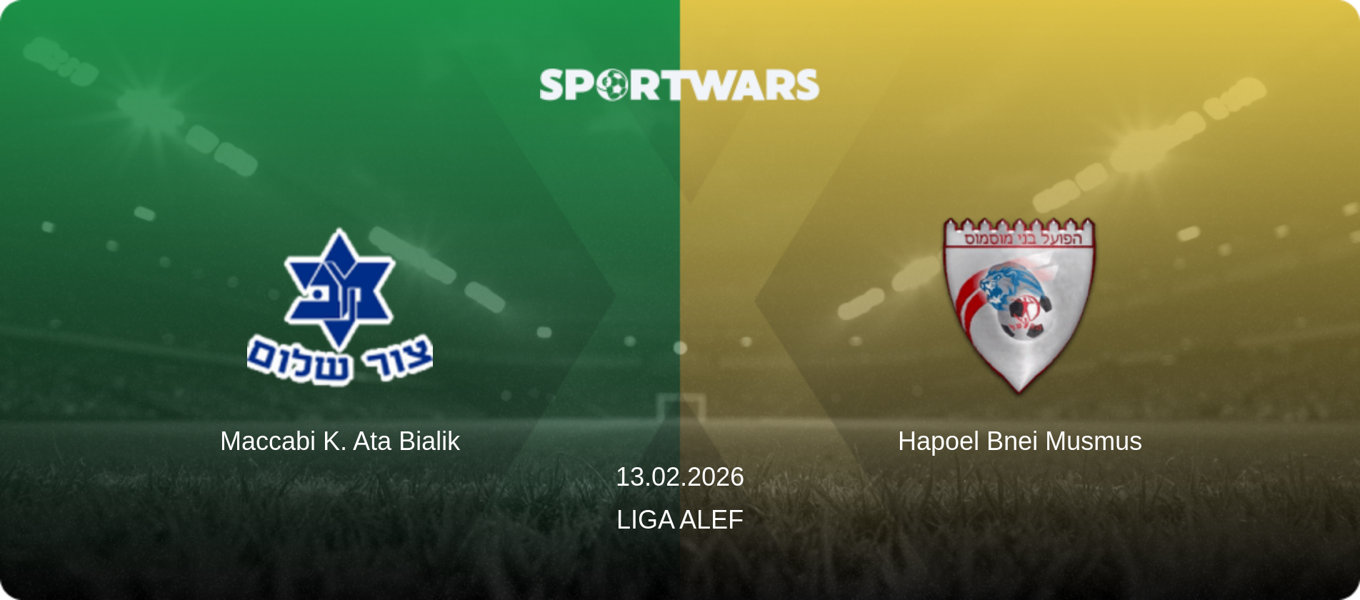 Maccabi K. Ata Bialik — Hapoel Bnei Musmus, 13.02.2026 — Liga Alef (match preview)