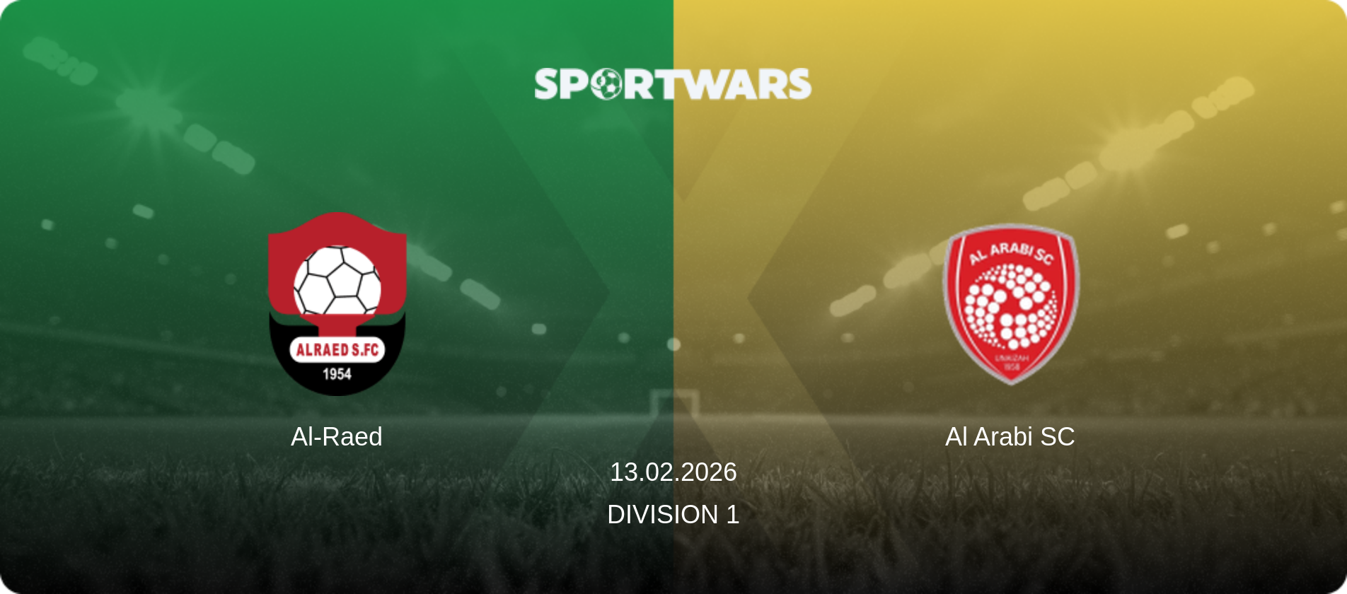 Al-Raed — Al Arabi SC, 13.02.2026 — Division 1 (match preview)