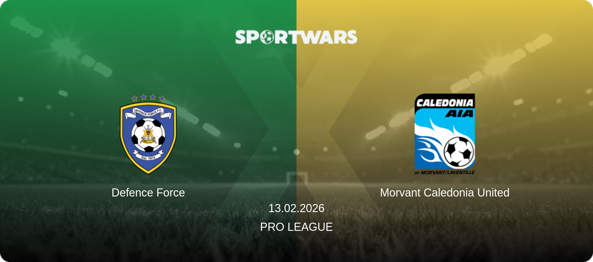 Defence Force — Morvant Caledonia United, 13.02.2026 — Pro League (match preview)