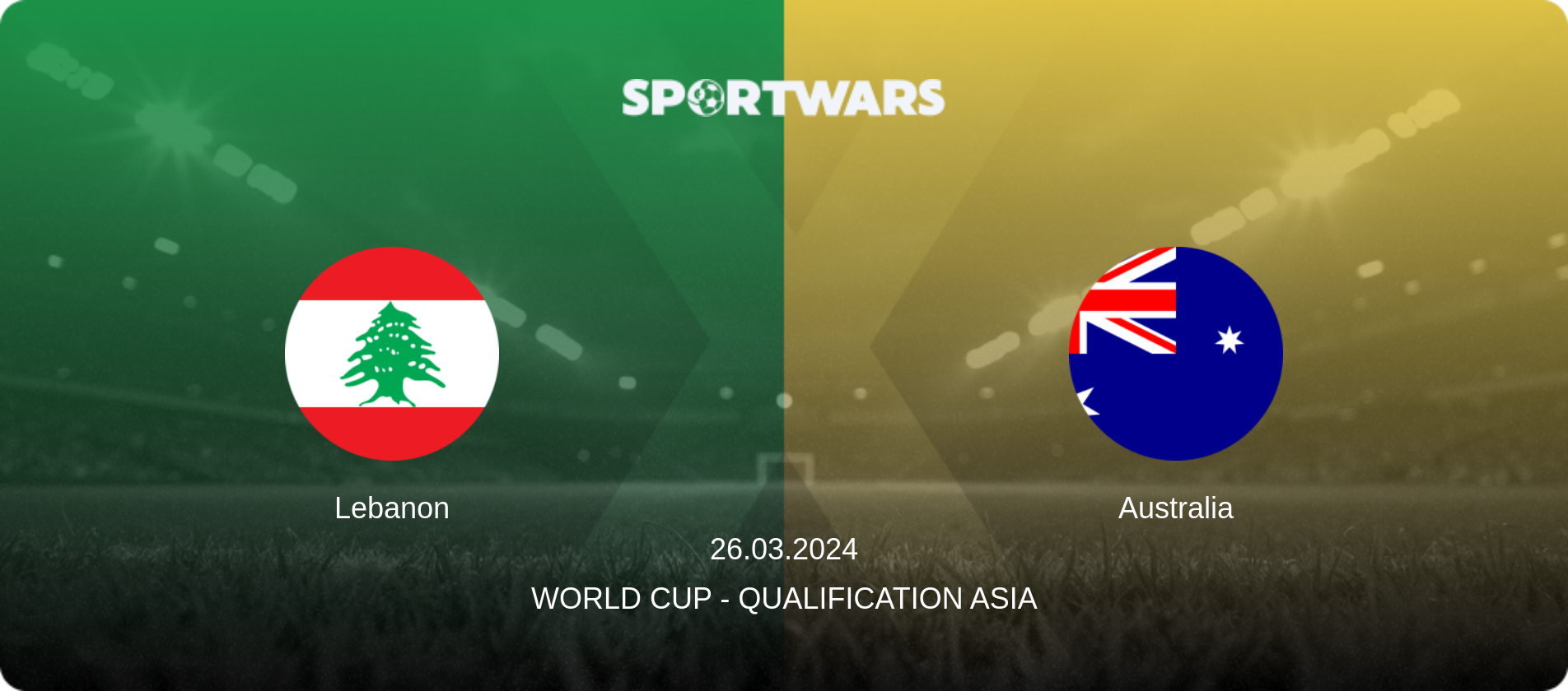 Lebanon — Australia, 26.03.2024 — World Cup - Qualification Asia (match preview)