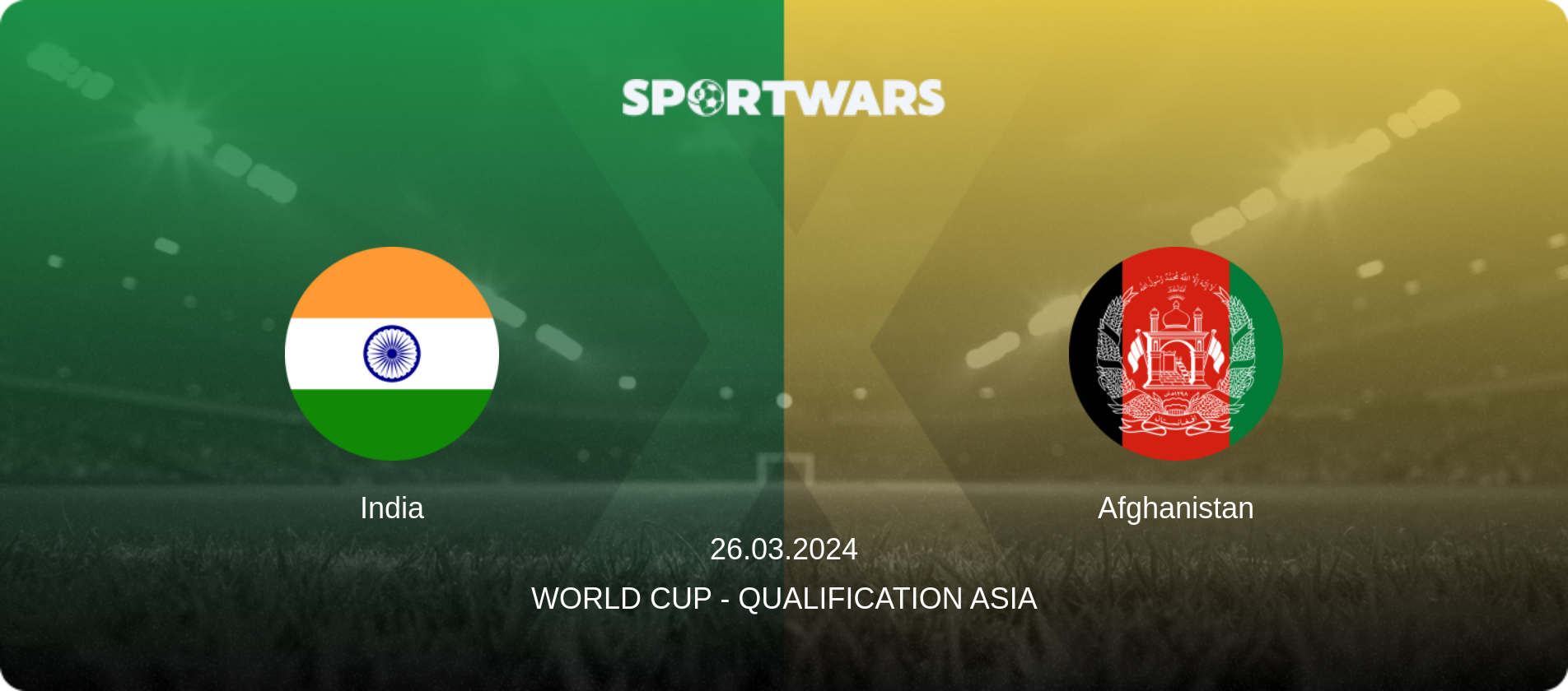 India — Afghanistan, 26.03.2024 — World Cup - Qualification Asia (match preview)