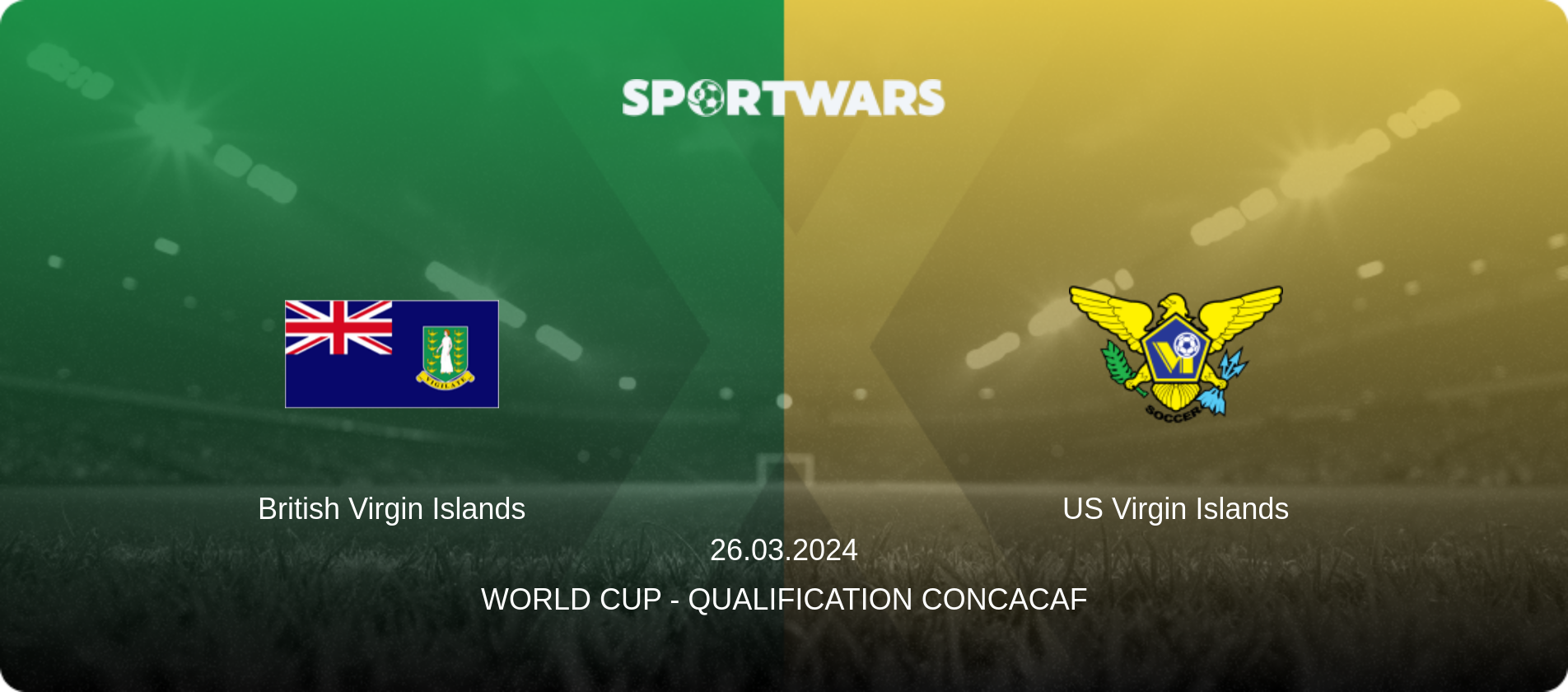 British Virgin Islands — US Virgin Islands, 26.03.2024 — World Cup - Qualification CONCACAF (match preview)