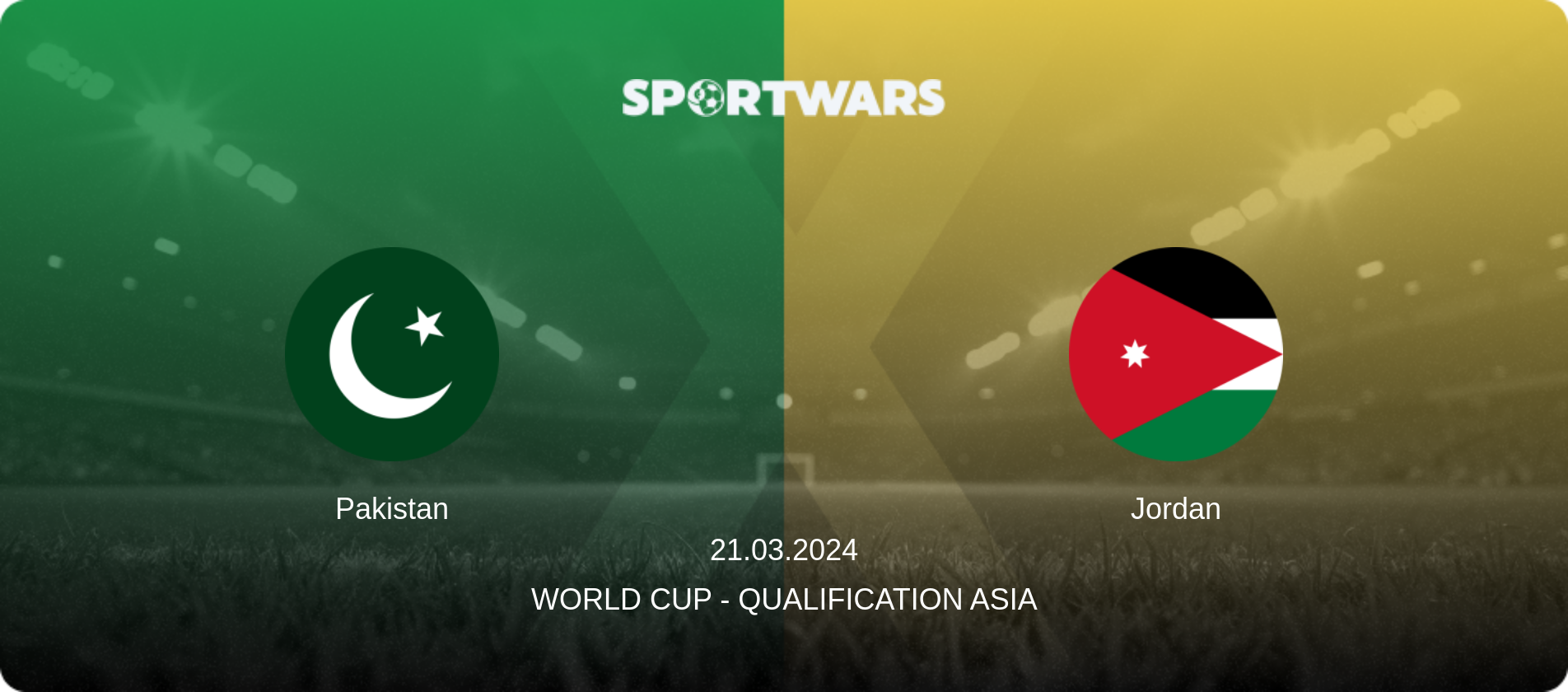 Pakistan — Jordan, 21.03.2024 — World Cup - Qualification Asia (match preview)