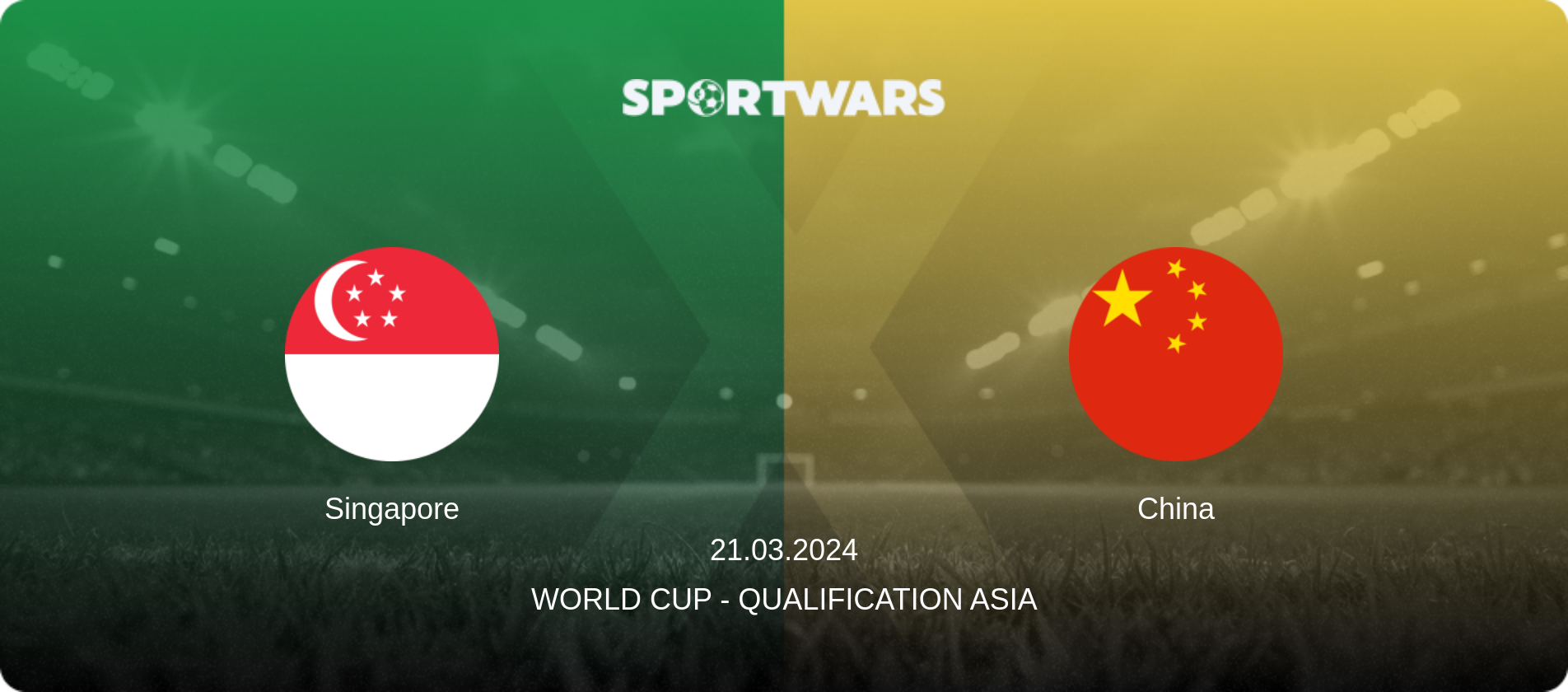 Singapore — China, 21.03.2024 — World Cup - Qualification Asia (match preview)