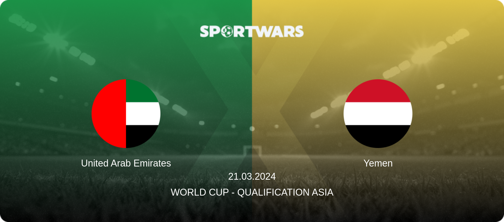United Arab Emirates — Yemen, 21.03.2024 — World Cup - Qualification Asia (match preview)