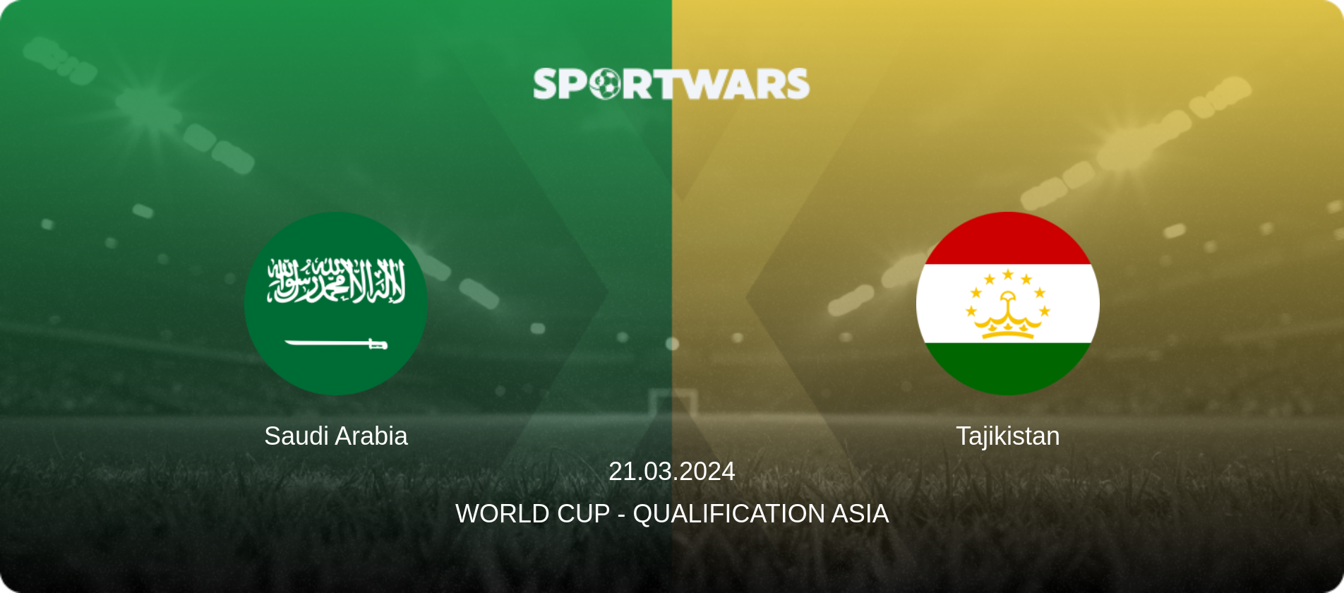 Saudi Arabia — Tajikistan, 21.03.2024 — World Cup - Qualification Asia (match preview)