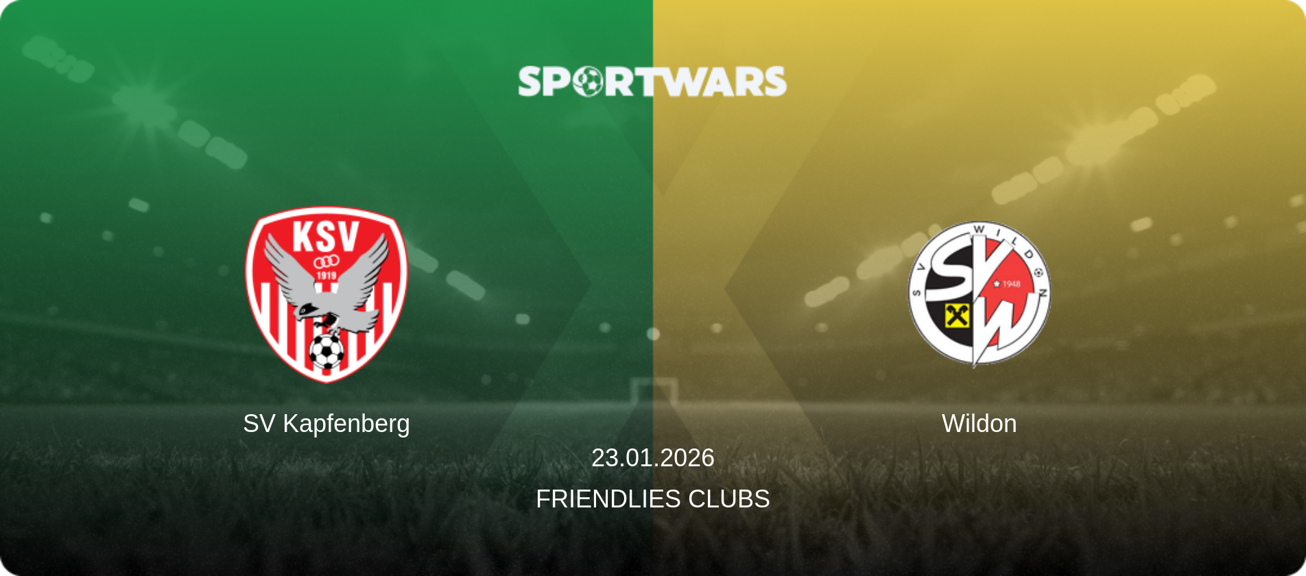 SV Kapfenberg — Wildon, 23.01.2026 — Friendlies Clubs (match preview)