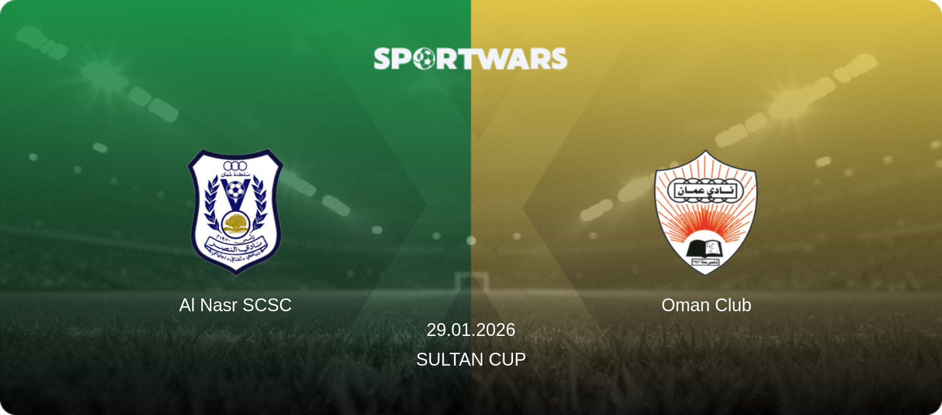 Al Nasr SCSC — Oman Club, 29.01.2026 — Sultan Cup (match preview)
