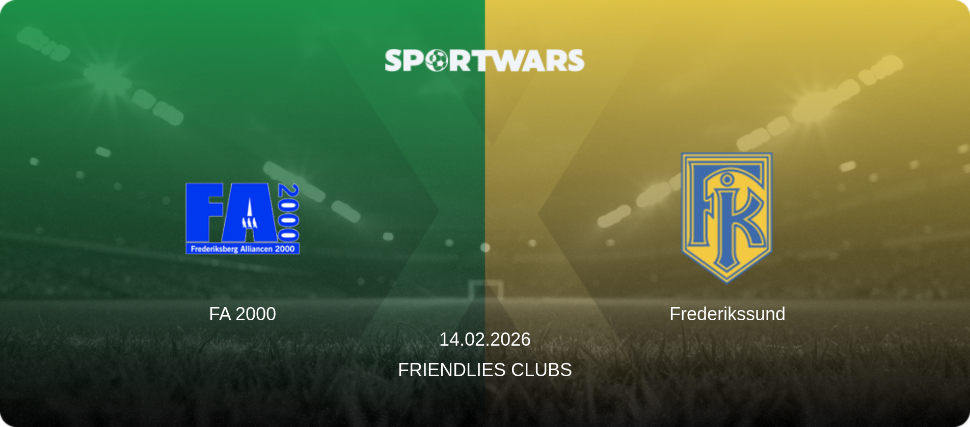 FA 2000 — Frederikssund, 14.02.2026 — Friendlies Clubs (match preview)