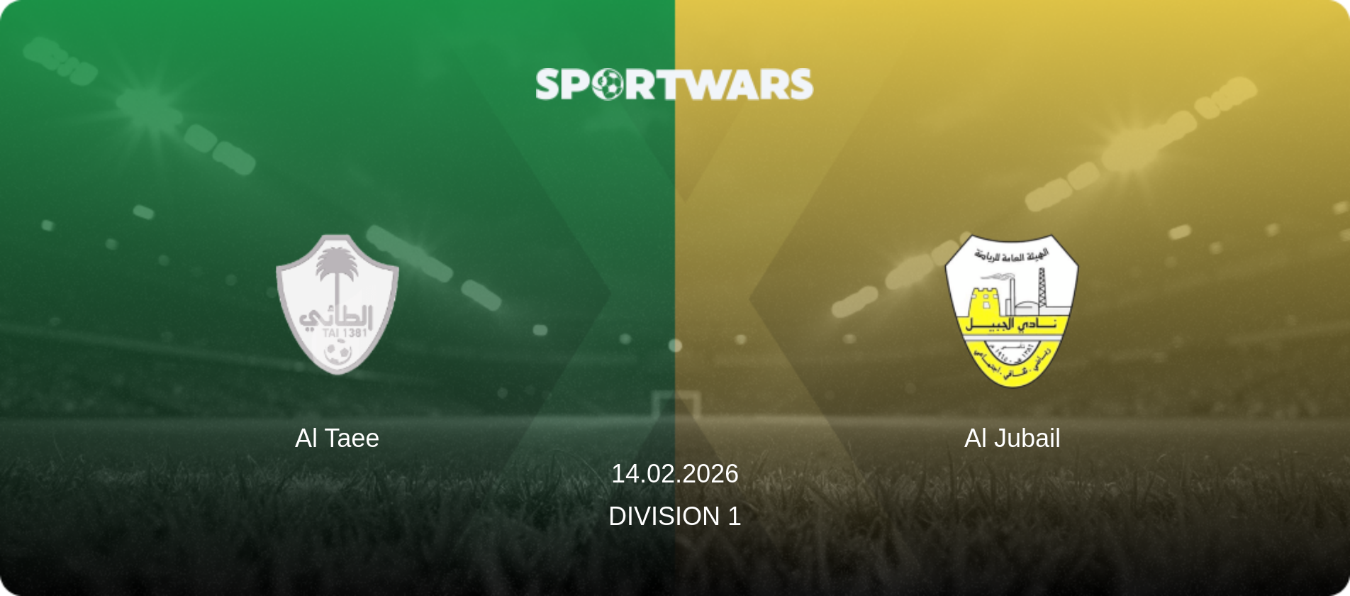 Al Taee — Al Jubail, 14.02.2026 — Division 1 (match preview)