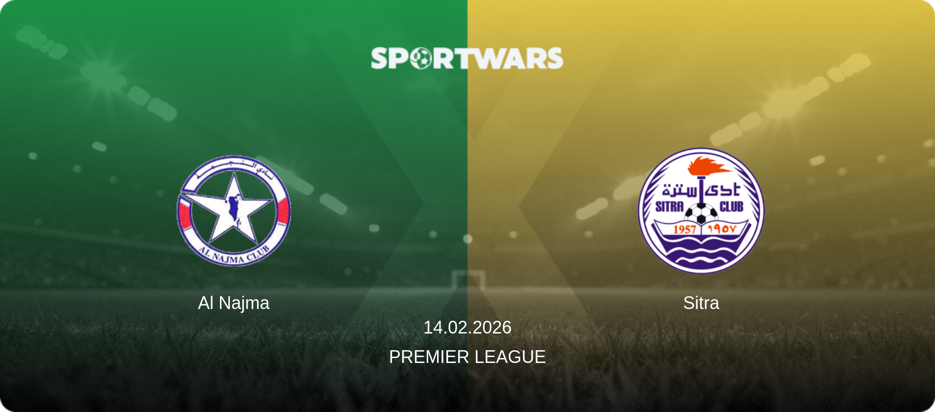 Al Najma — Sitra, 14.02.2026 — Premier League (match preview)