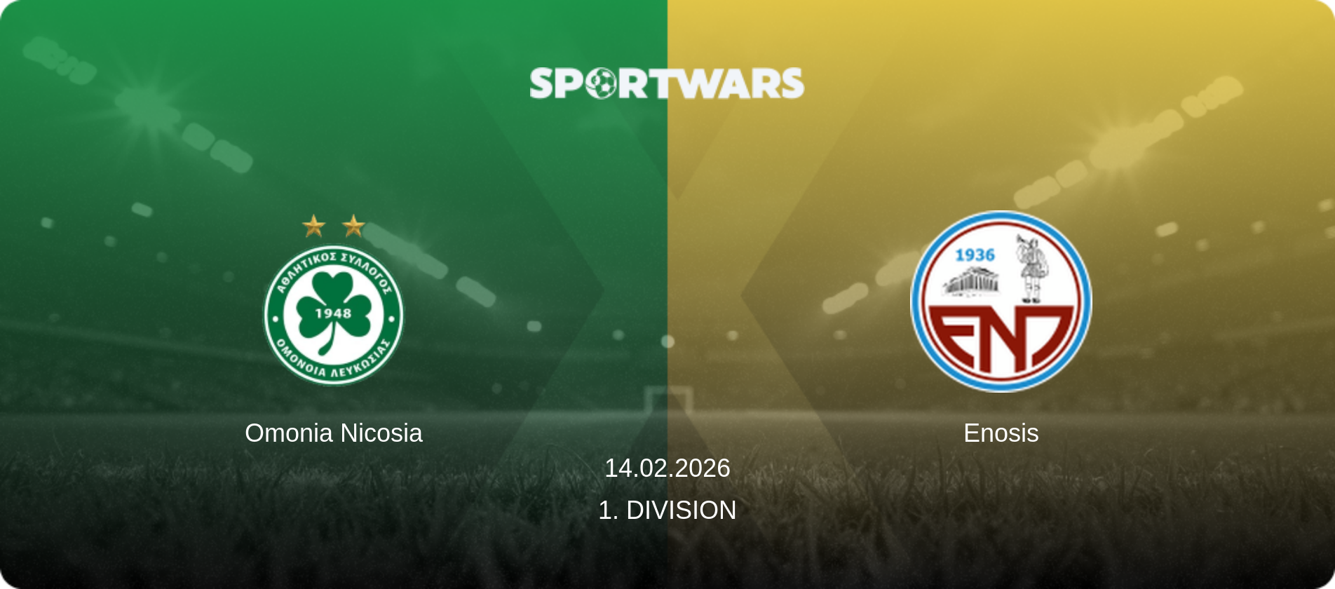 Omonia Nicosia — Enosis, 14.02.2026 — 1. Division (match preview)
