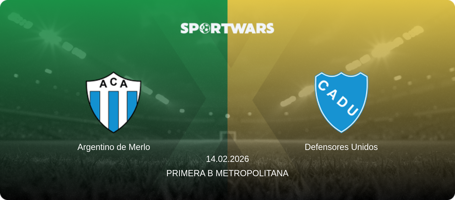 Argentino de Merlo — Defensores Unidos, 14.02.2026 — Primera B Metropolitana (match preview)