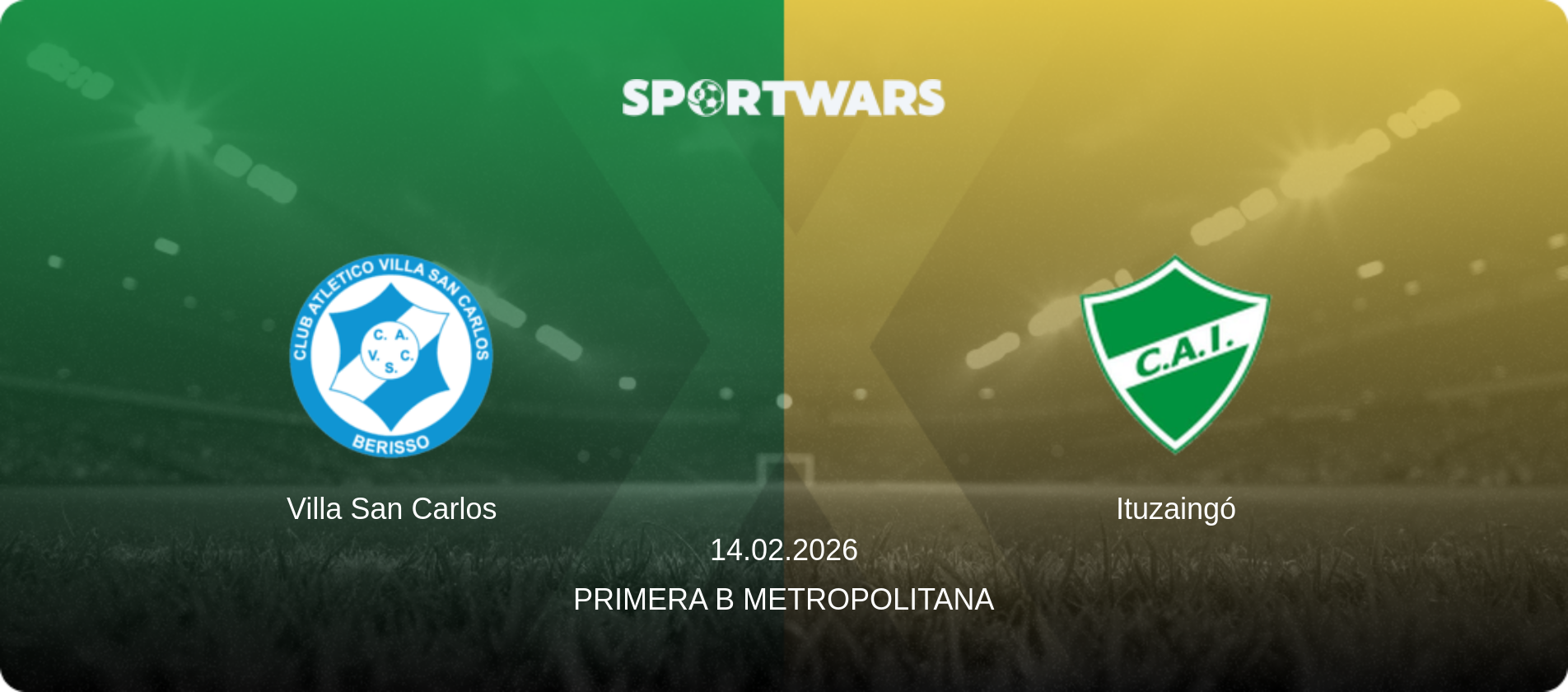 Villa San Carlos — Ituzaingó, 14.02.2026 — Primera B Metropolitana (match preview)