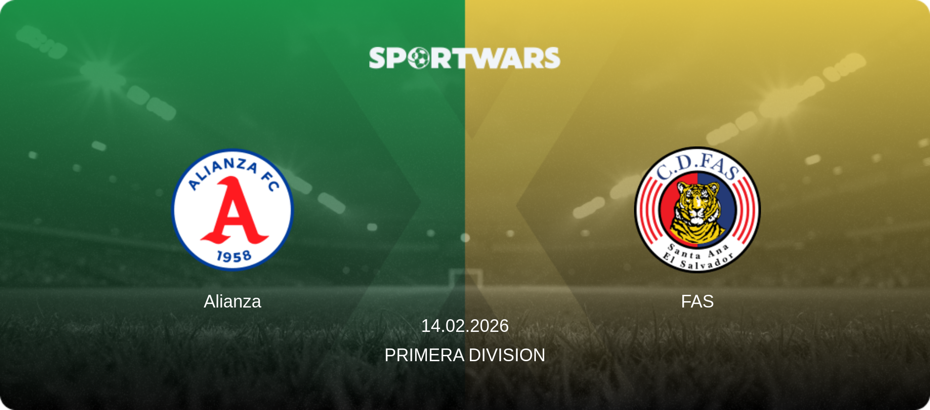 Alianza — FAS, 14.02.2026 — Primera Division (match preview)