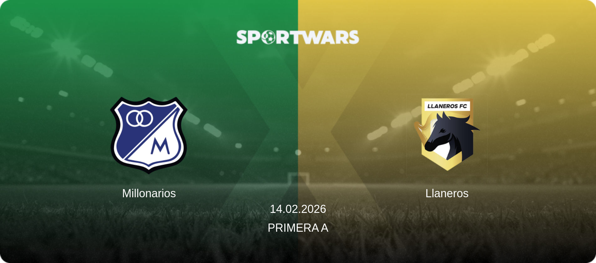 Millonarios — Llaneros, 14.02.2026 — Primera A (match preview)