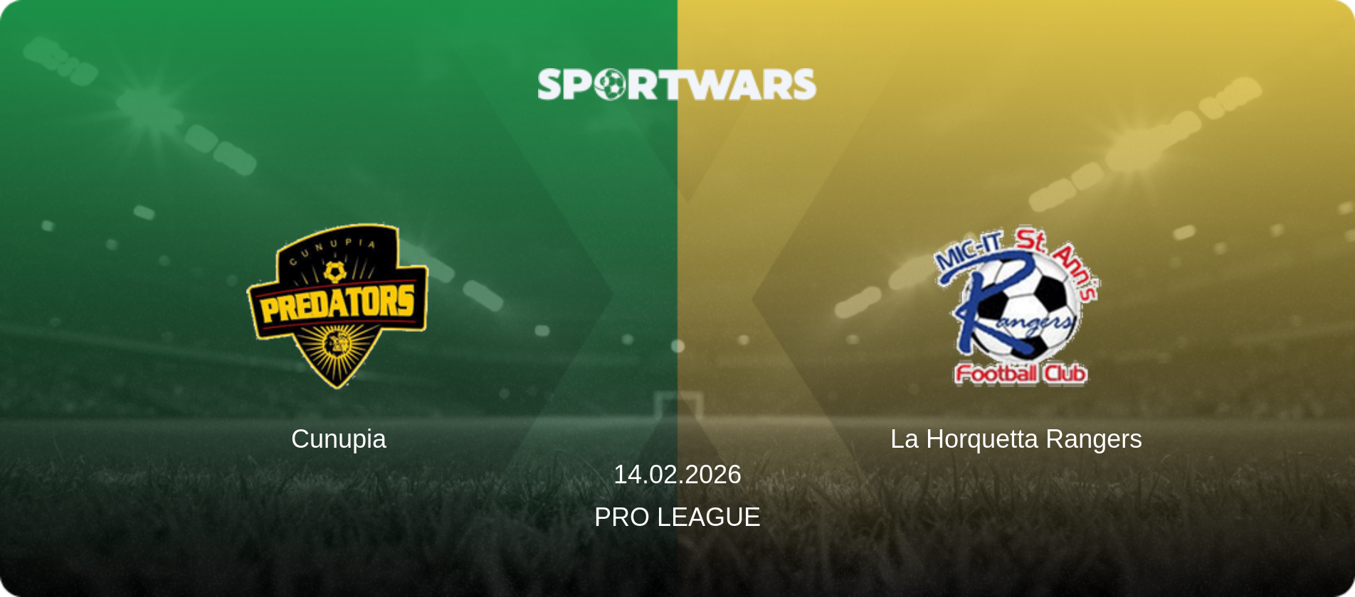 Cunupia — La Horquetta Rangers, 14.02.2026 — Pro League (match preview)