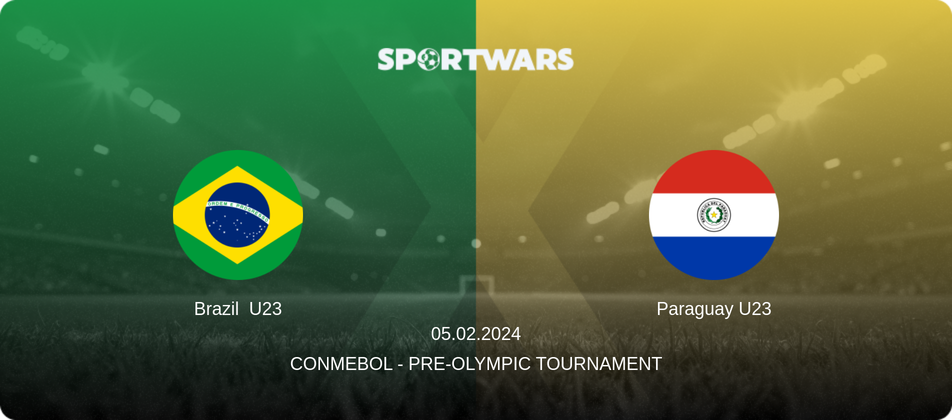 Brazil  U23 — Paraguay U23, 05.02.2024 — CONMEBOL - Pre-Olympic Tournament (match preview)