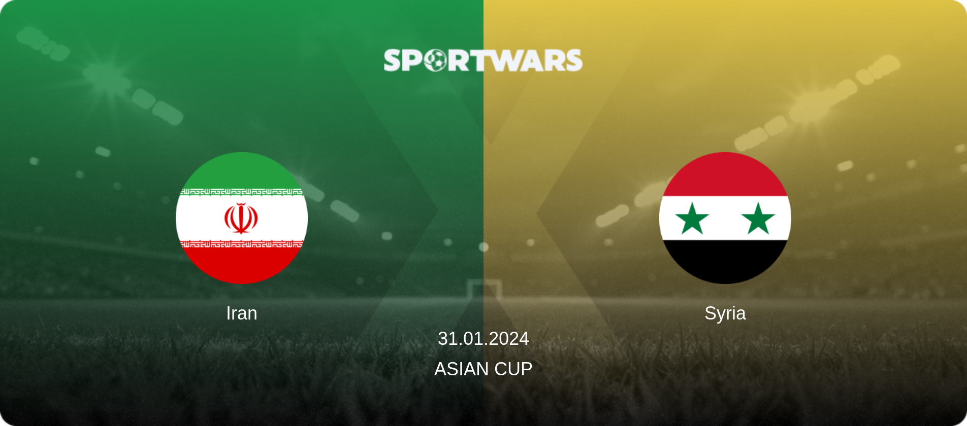 Iran — Syria, 31.01.2024 — Asian Cup (match preview)