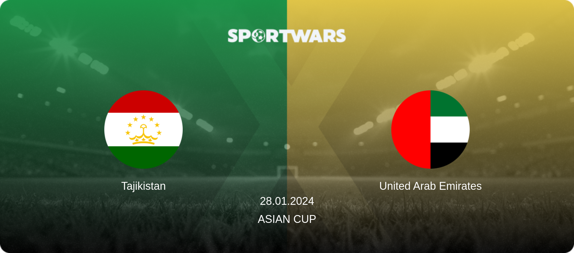 Tajikistan — United Arab Emirates, 28.01.2024 — Asian Cup (match preview)
