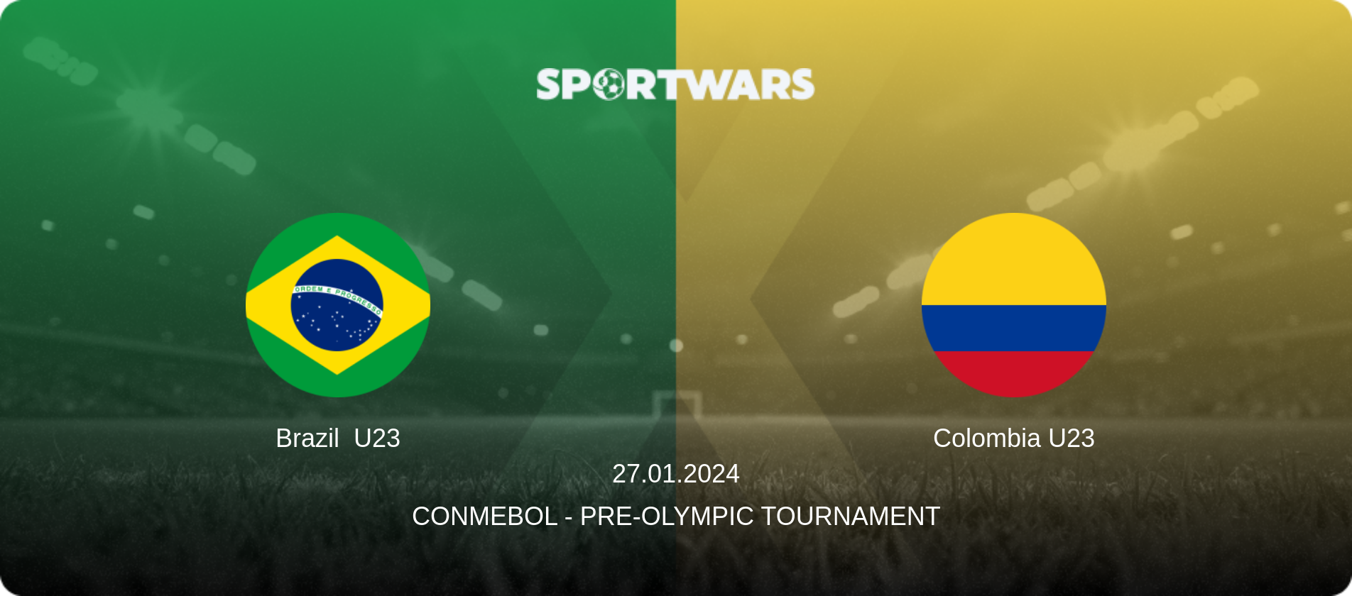 Brazil  U23 — Colombia U23, 27.01.2024 — CONMEBOL - Pre-Olympic Tournament (match preview)