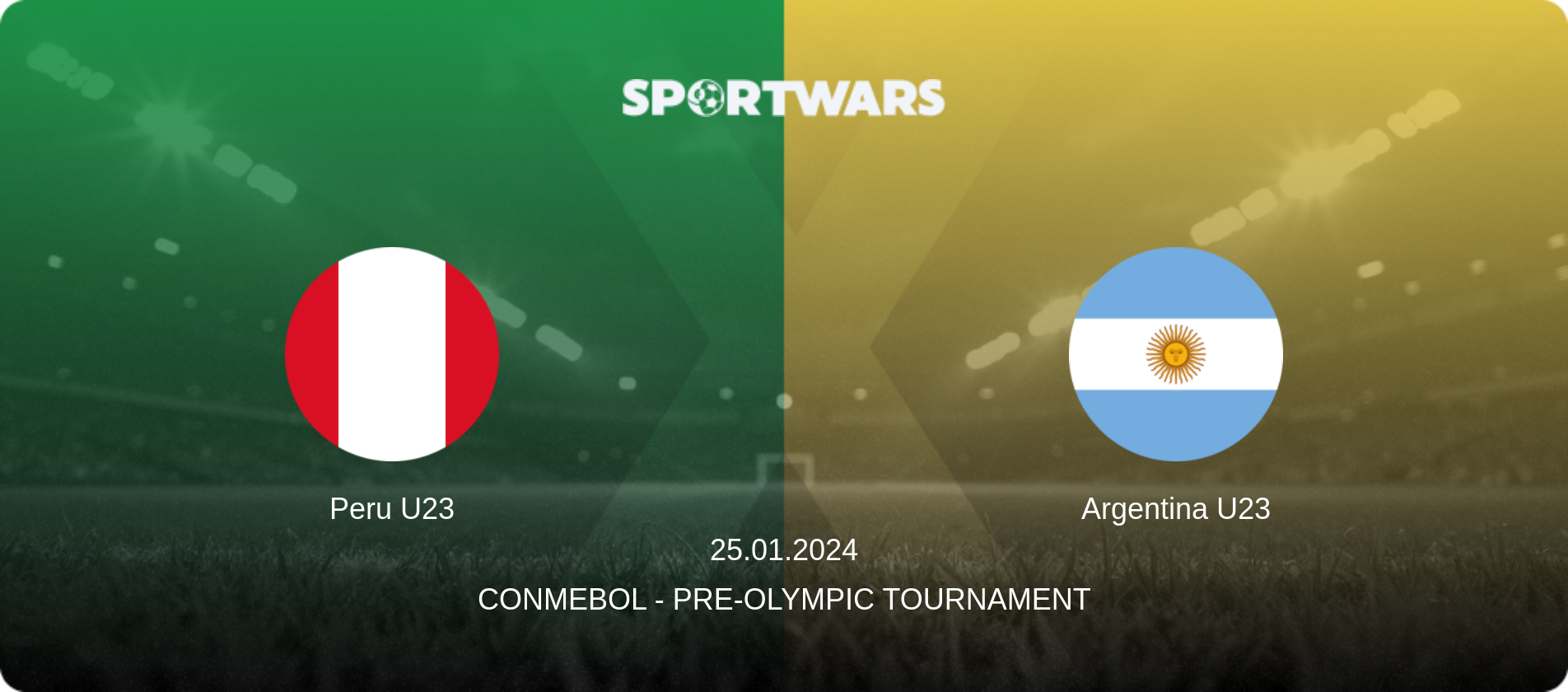Peru U23 — Argentina U23, 25.01.2024 — CONMEBOL - Pre-Olympic Tournament (match preview)
