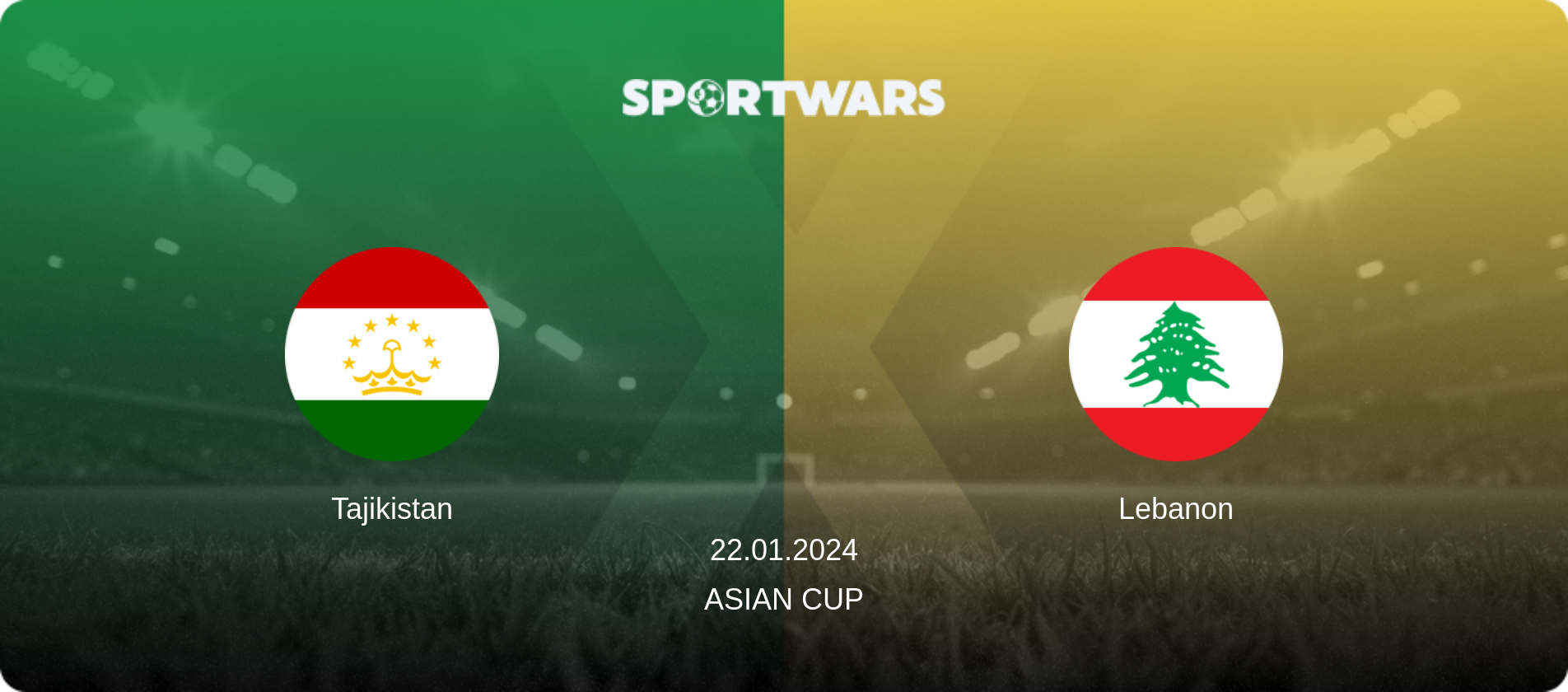 Tajikistan — Lebanon, 22.01.2024 — Asian Cup (match preview)