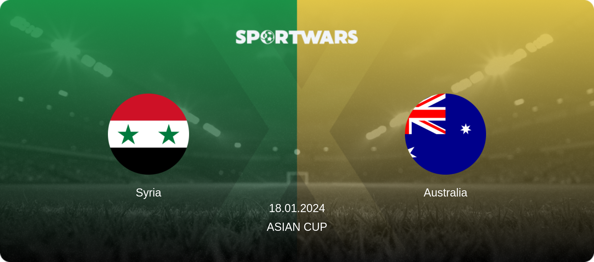 Syria — Australia, 18.01.2024 — Asian Cup (match preview)