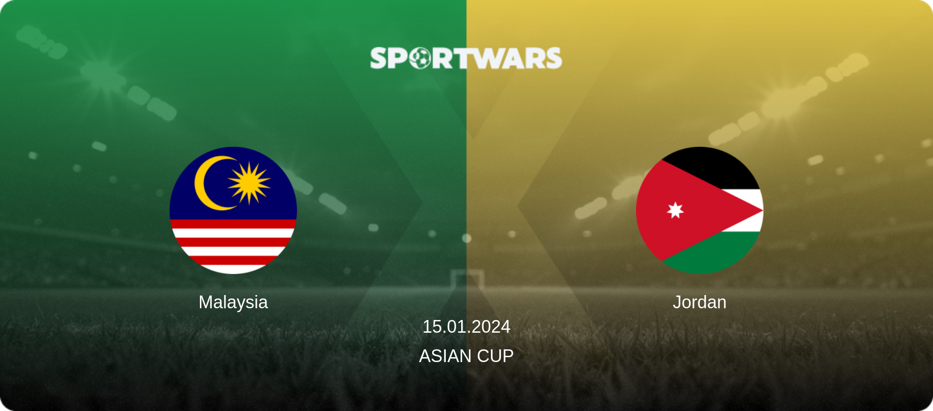 Malaysia — Jordan, 15.01.2024 — Asian Cup (match preview)