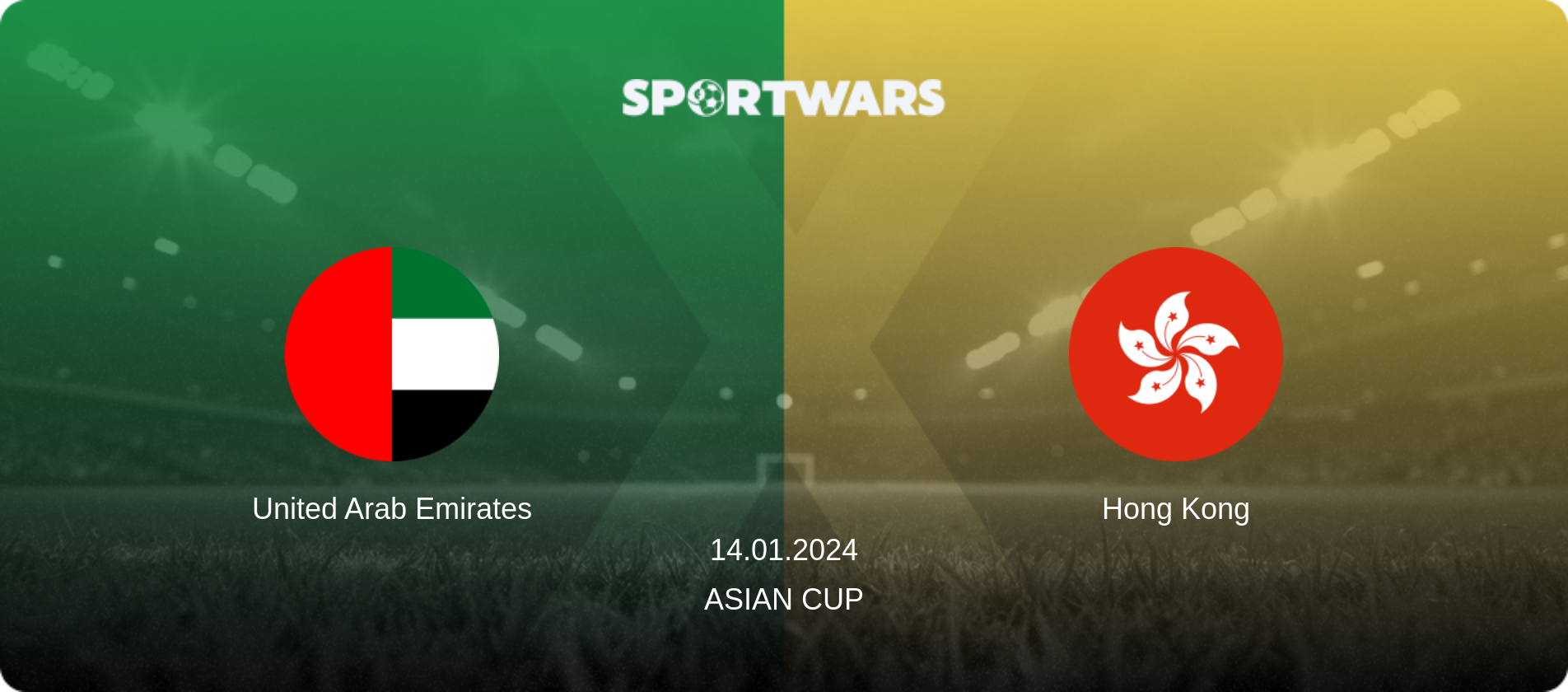 United Arab Emirates — Hong Kong, 14.01.2024 — Asian Cup (match preview)
