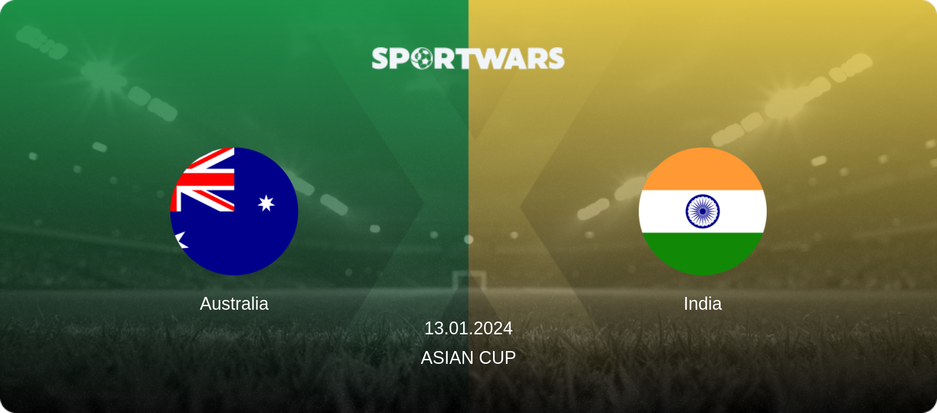 Australia — India, 13.01.2024 — Asian Cup (match preview)