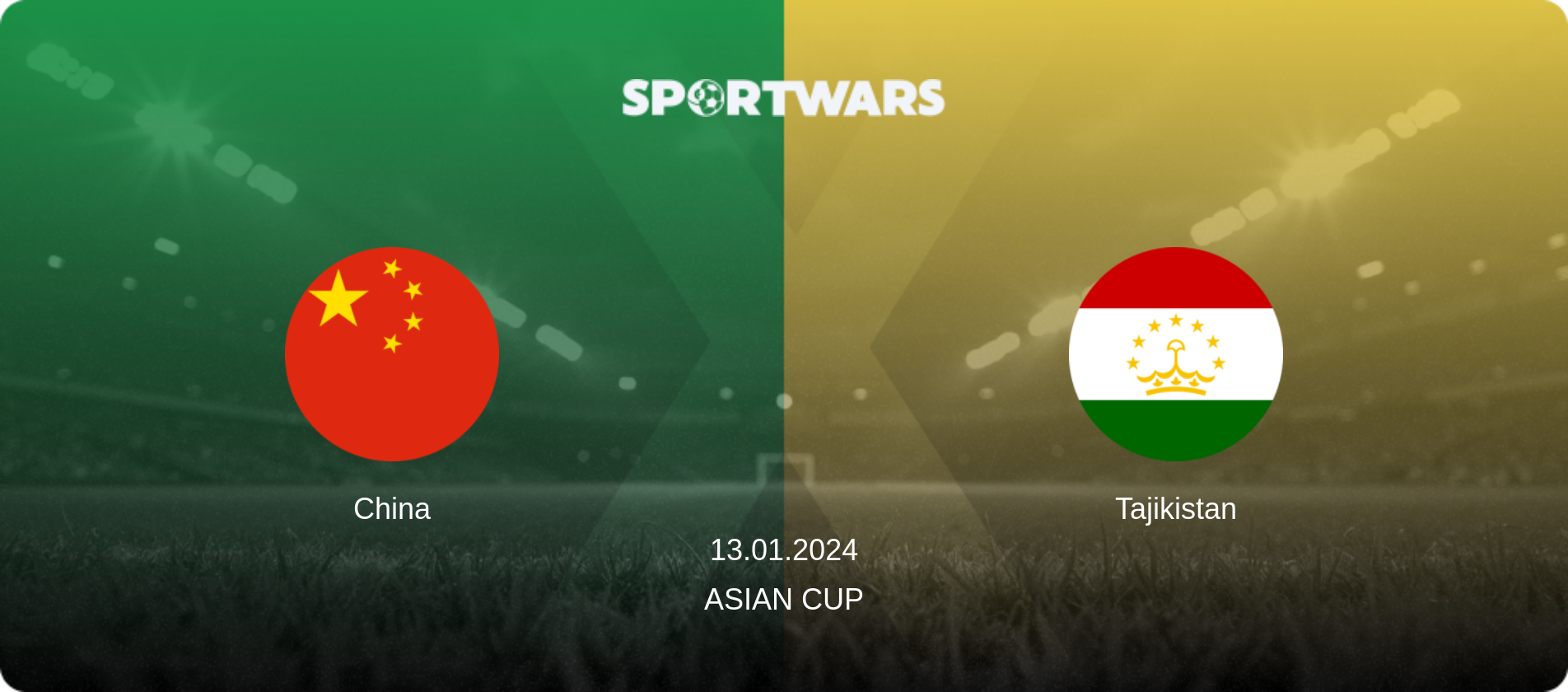 China — Tajikistan, 13.01.2024 — Asian Cup (match preview)