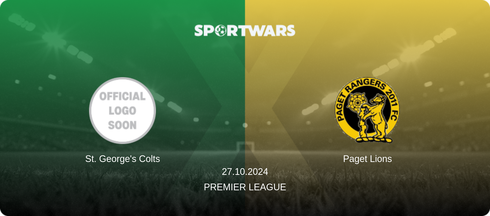 St. George's Colts — Paget Lions, 27.10.2024 — Premier League (match preview)