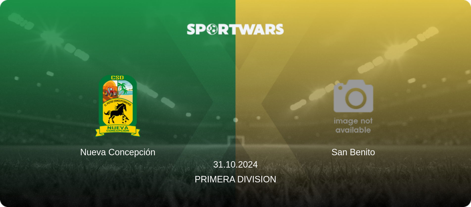 Nueva Concepción — San Benito, 31.10.2024 — Primera Division (match preview)