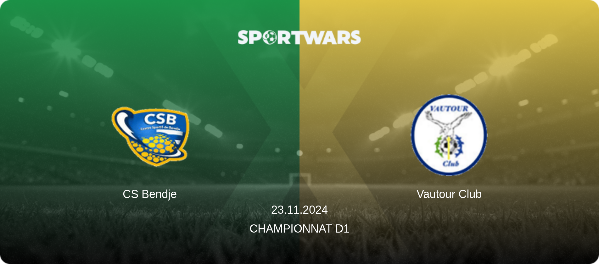CS Bendje — Vautour Club, 23.11.2024 — Championnat D1 (match preview)