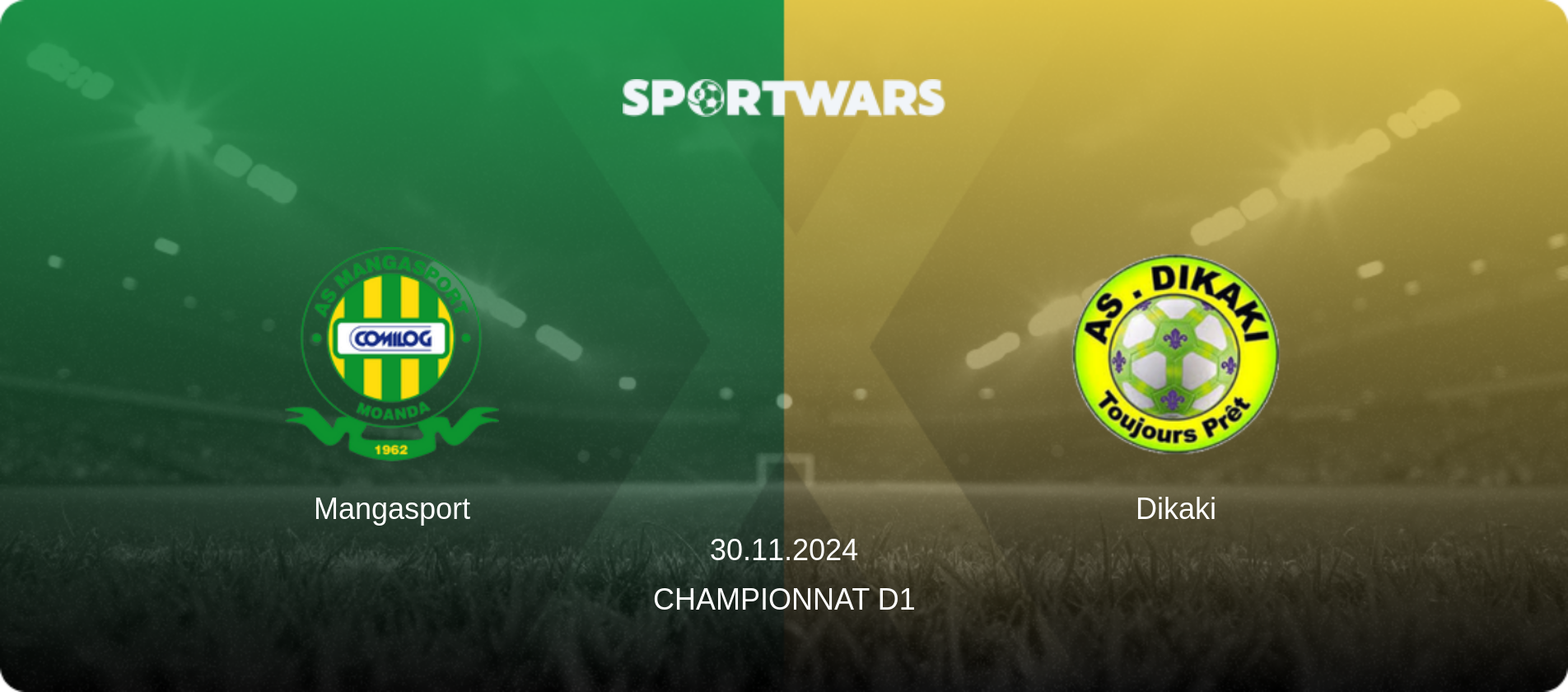 Mangasport — Dikaki, 30.11.2024 — Championnat D1 (match preview)