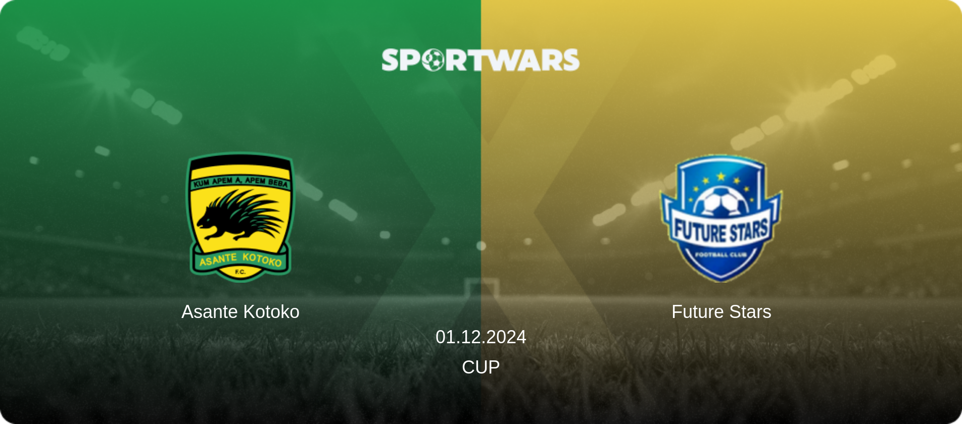 Asante Kotoko — Future Stars, 01.12.2024 — Cup (match preview)